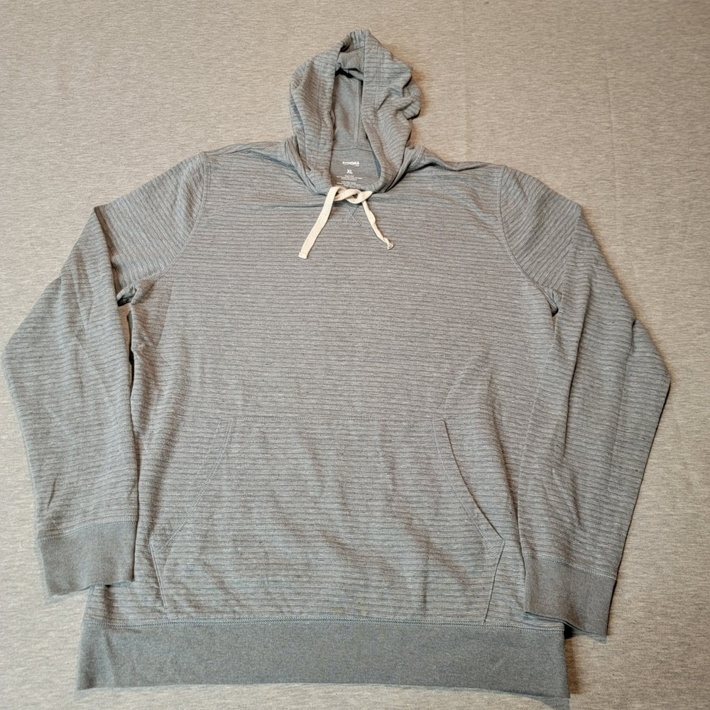 Sonoma Hoodie Shirt Gray Pullover Long Sleeve Men's XL Hooded Top